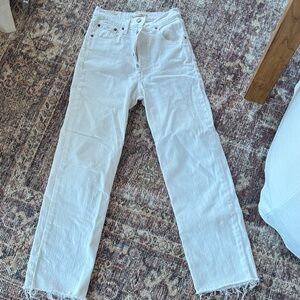 Levi’s Ribcage Straight 26 White